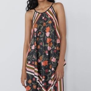 Zara Cottagecore Tank Top Zara Coastal Grandma Floral Asymmetrical Hem Top Small